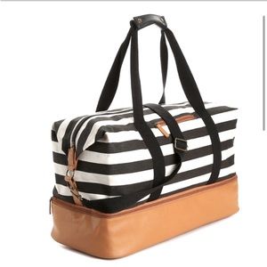 NWT DSW striped weekender bag
